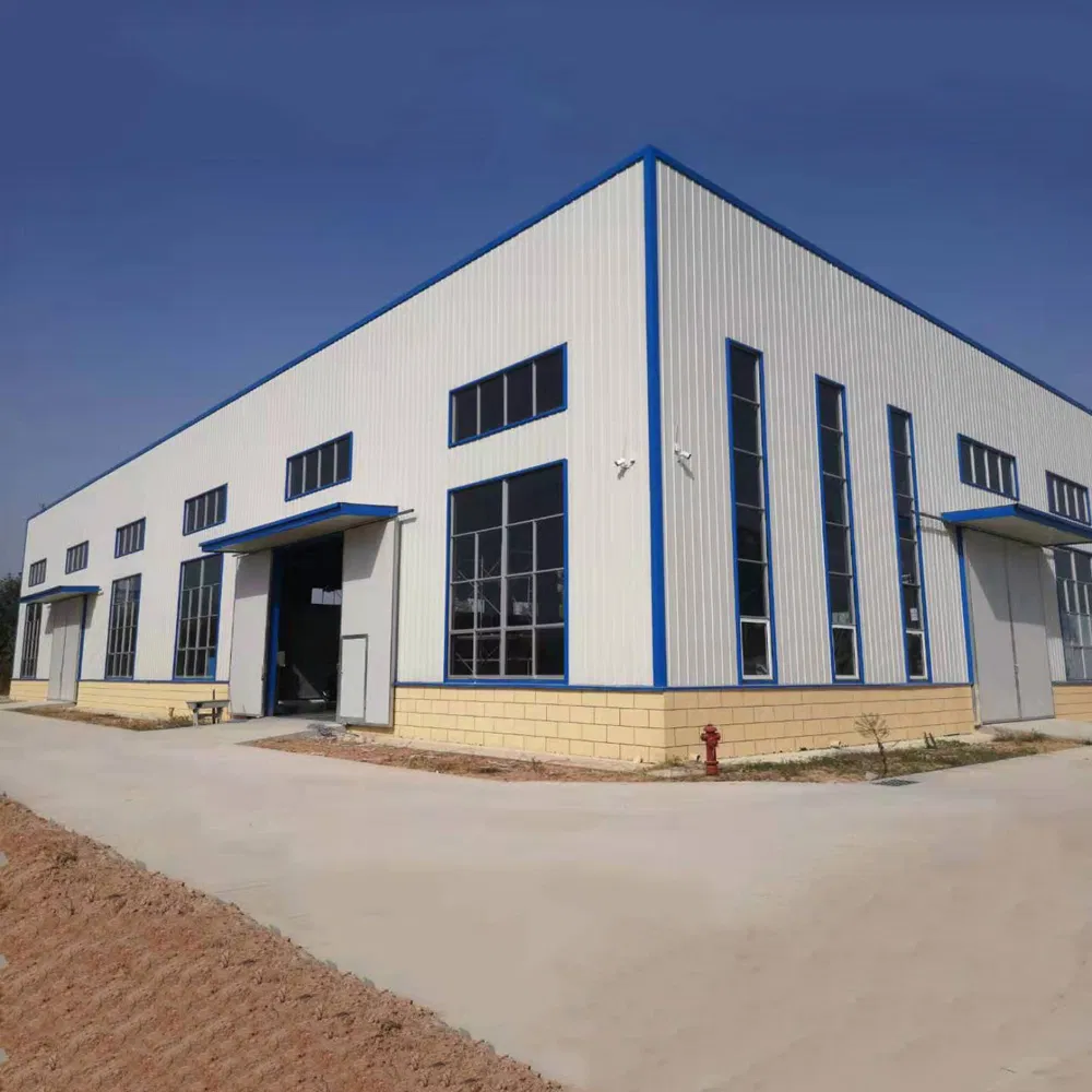 Customized Galvanized Nave Industrial Pre-Engineered Steel Construction Prefab Portal Light Steel Frame Prefabricated Steel Structure Workshop