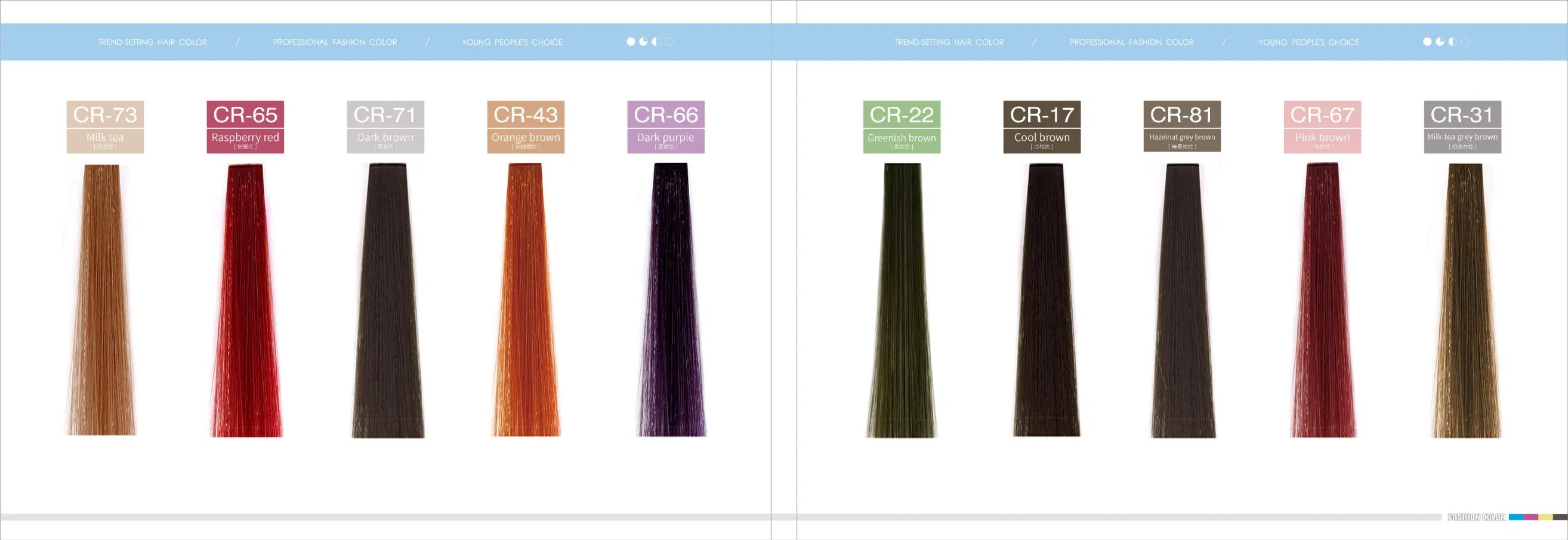 Anti Allergy Low Ammonia Colourful Professional Hair Color Cream