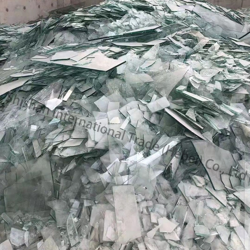 Industrial Clean White Clear Transparent Broken Glass Cullet Recycling Glass Scrap