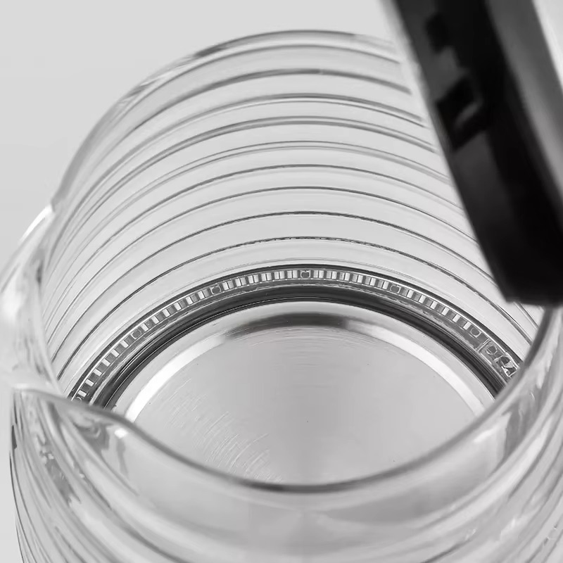 New Arrival Electric Kettle 360 Degree Rotational Base Hotel Electric Kettle Household Cordless Electric Kettle 1.2L with Stylish Glass Design