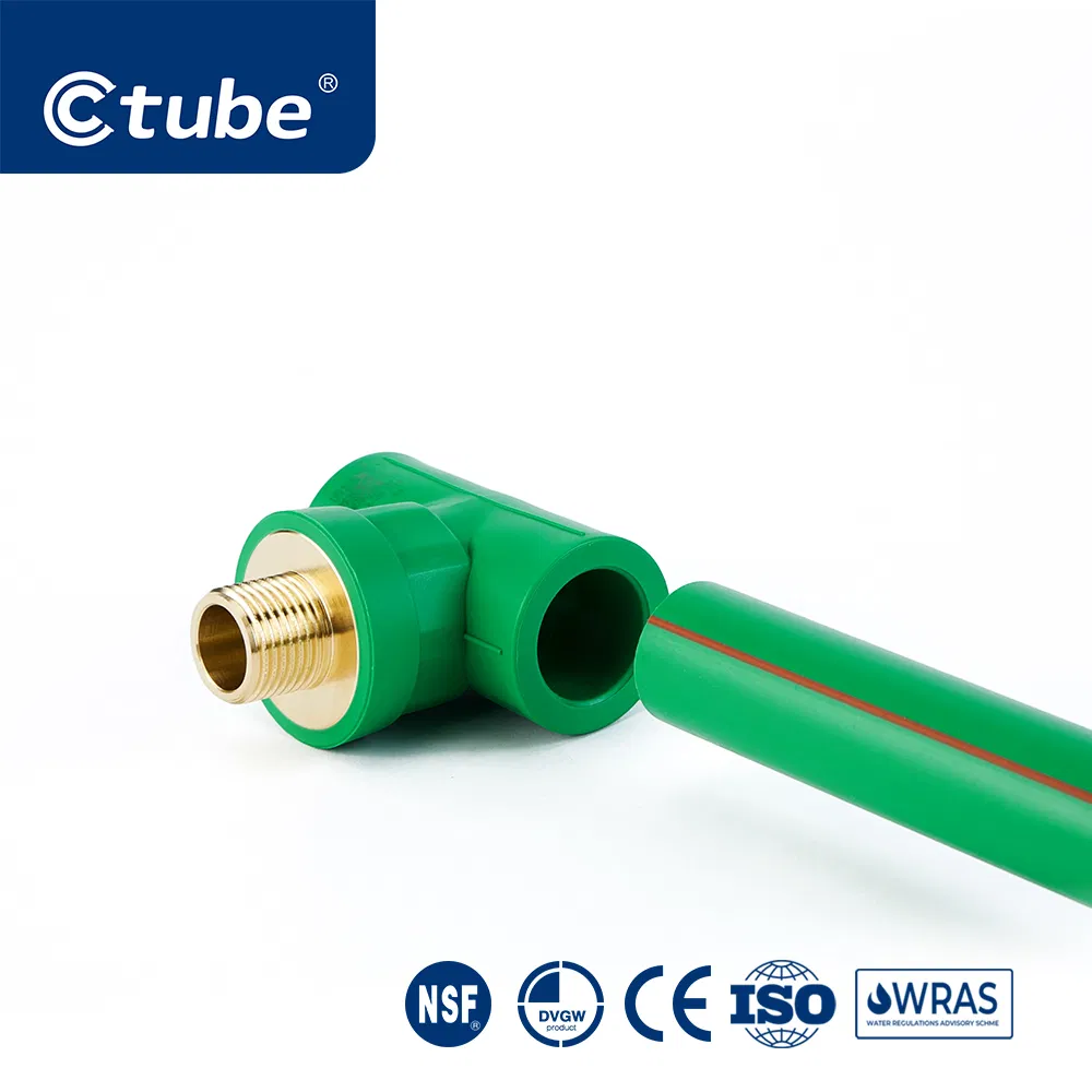 Ctube Premium PPR Male Thread Tee Fittings for Hot & Cold Water Systems