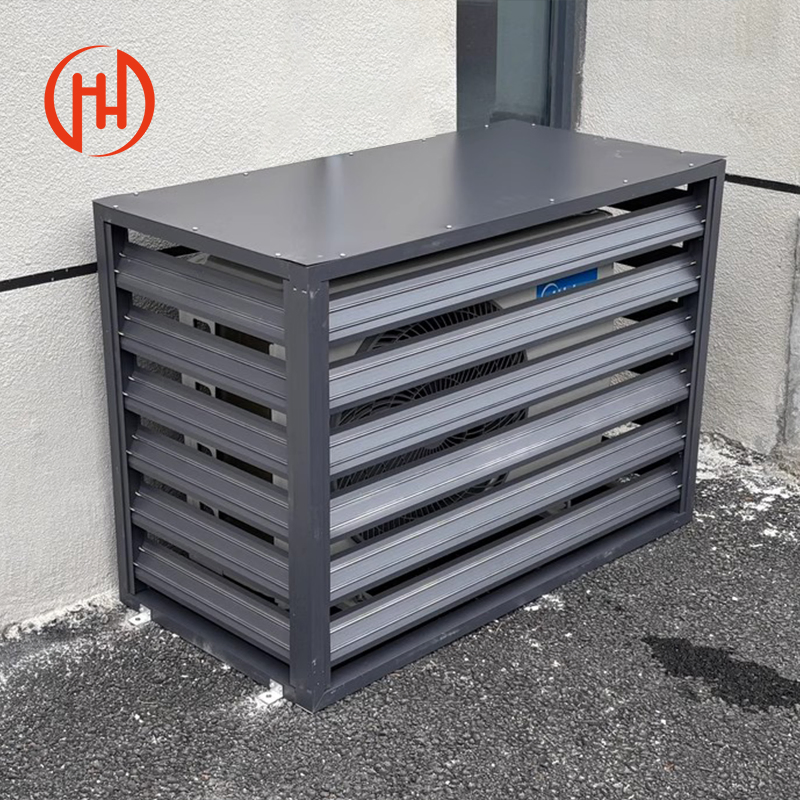 Waterproof Decorative Metal Aluminum Air Conditioner Cover Outdoor Louvers Cover Shutter