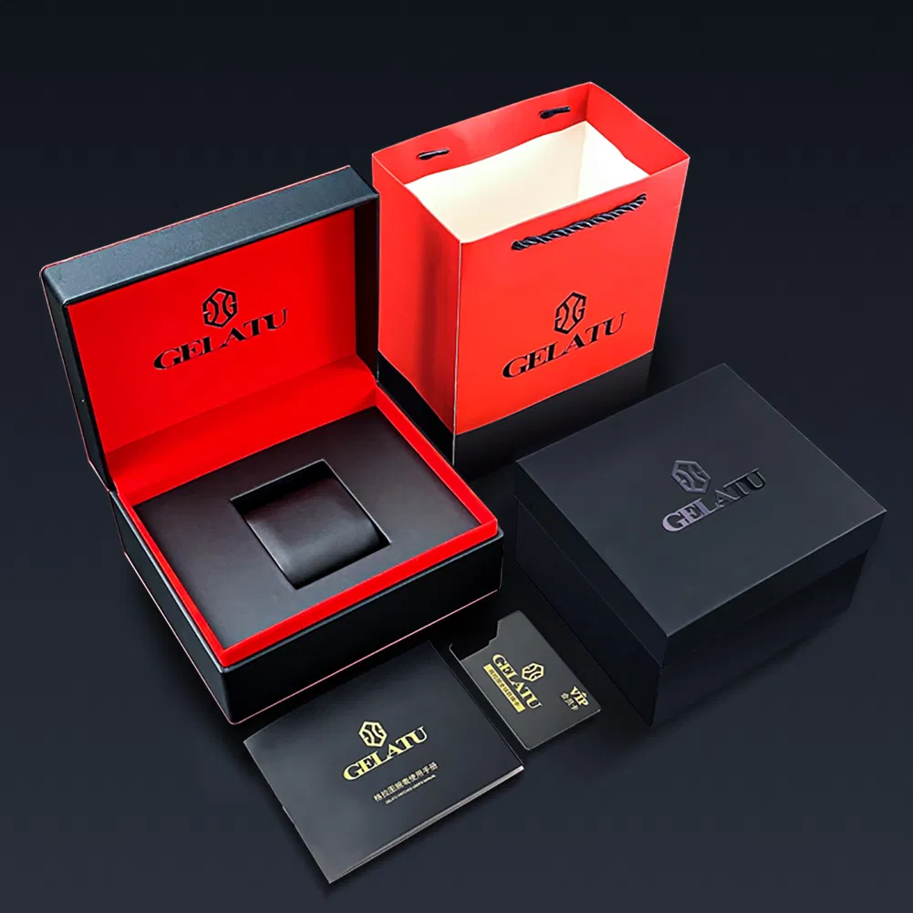 Factory Gift Watches OEM Stock Gelatu 6009 Watch Fully Automatic Mechanical Watch Sports Luxury Waterproof Men Watch