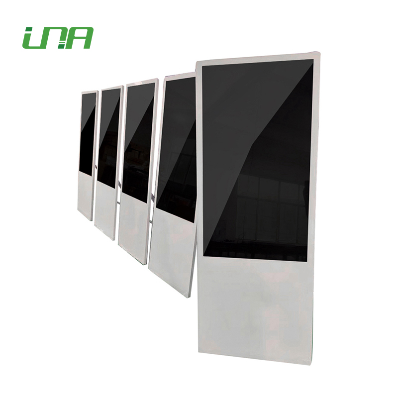 Folding Video Monitor Digital Standee Kiosk Foldable Portable LCD Screen Player Display for Hotel
