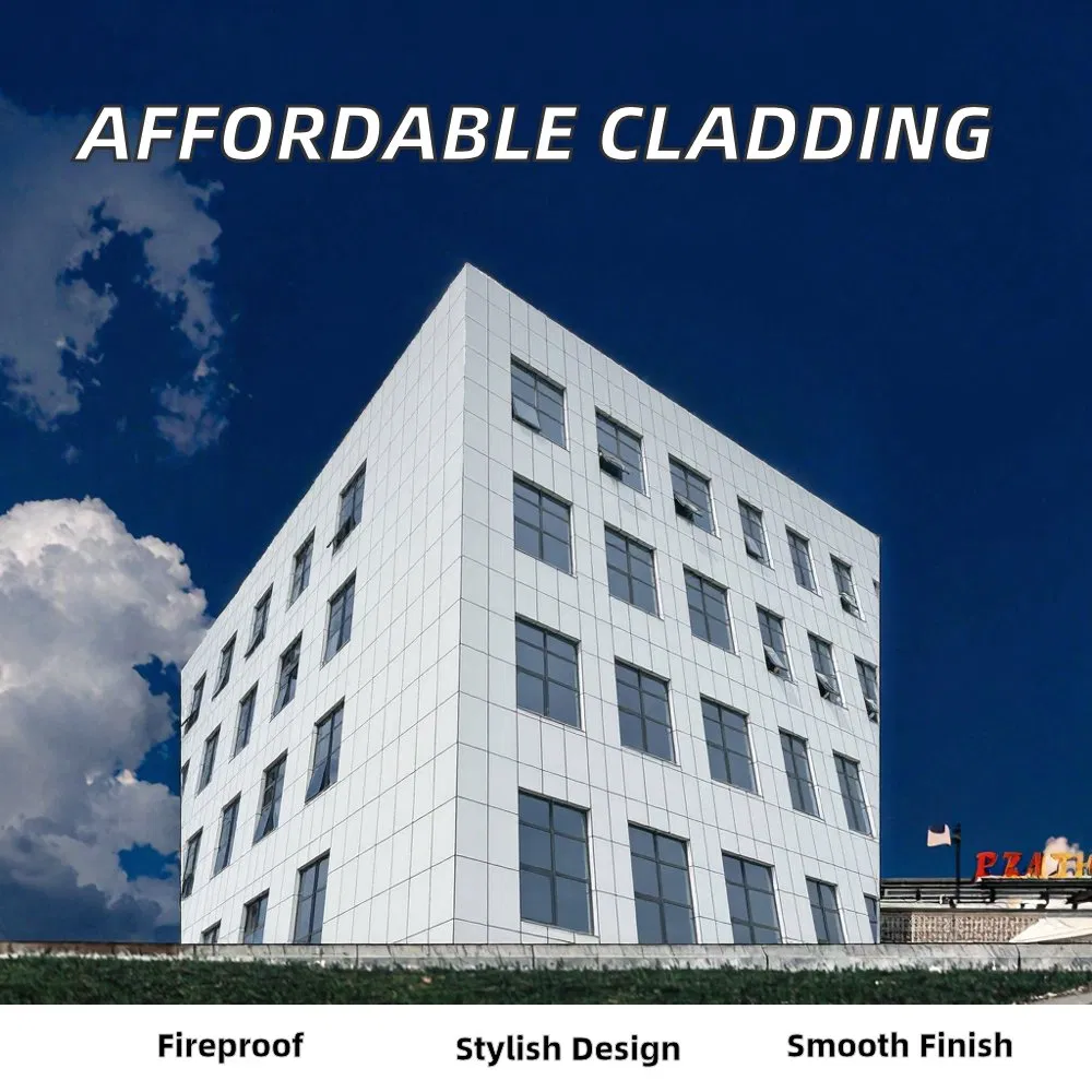 Ameiston Modern Outdoor Fiber Wood-Grain Surface Wall Siding Cement Board for Exterior