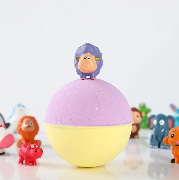 Online Wholesale and Retail 12PCS Kids Organic Small Surprise Bubble Bath Toy Love Bath Bomb