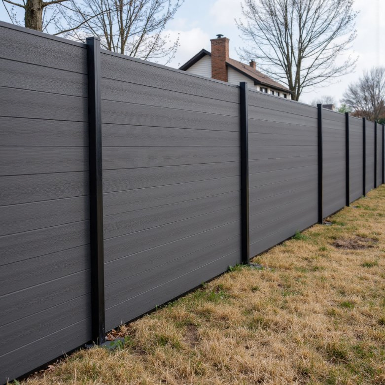 Easy Installation WPC Fence Panel Outdoor Wood Plastic Composite Privacy Fence for Garden Balcony