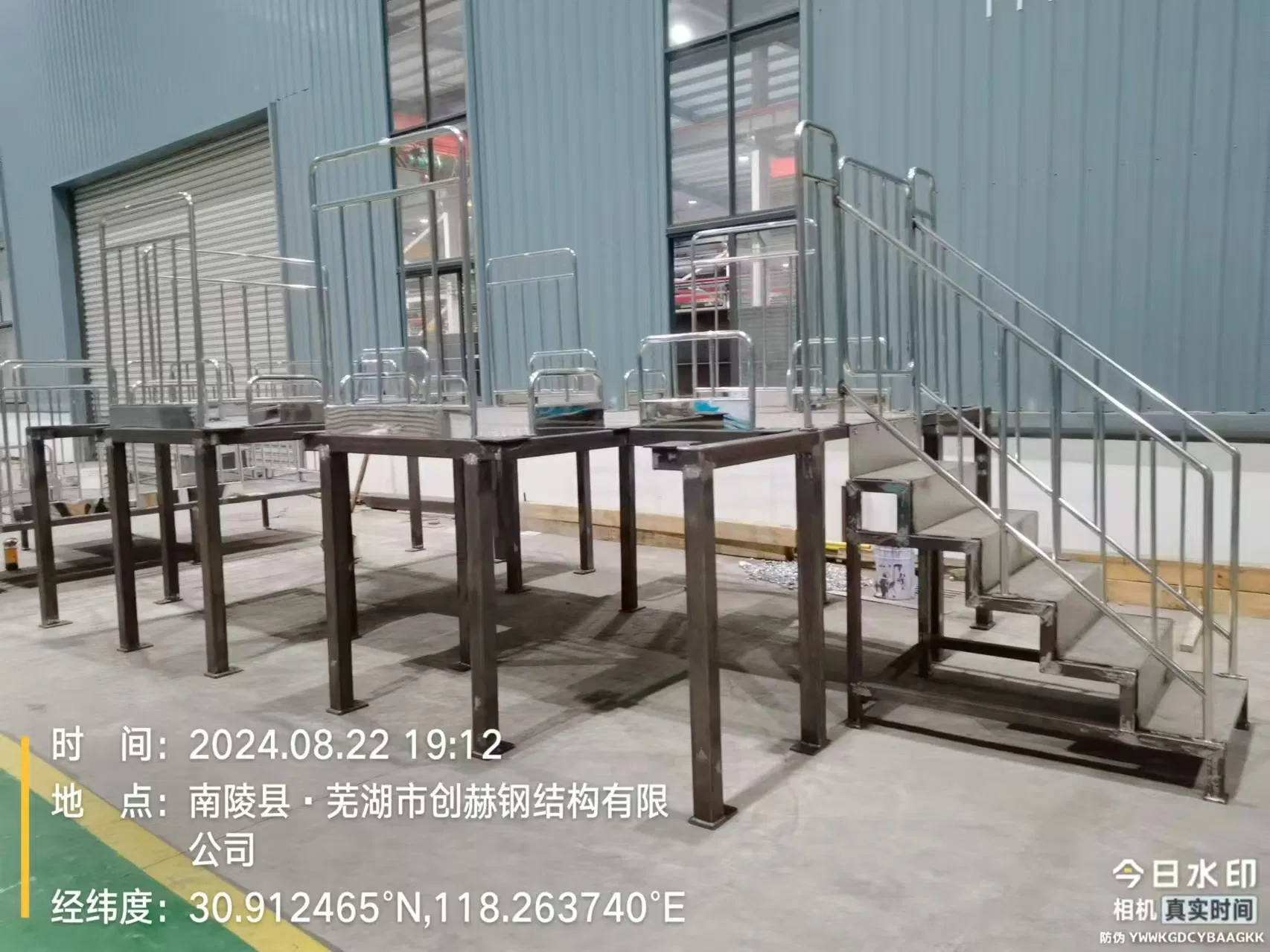 China Supplier Modular Prefab Industrial Steel Stairs for Factory Workshop
