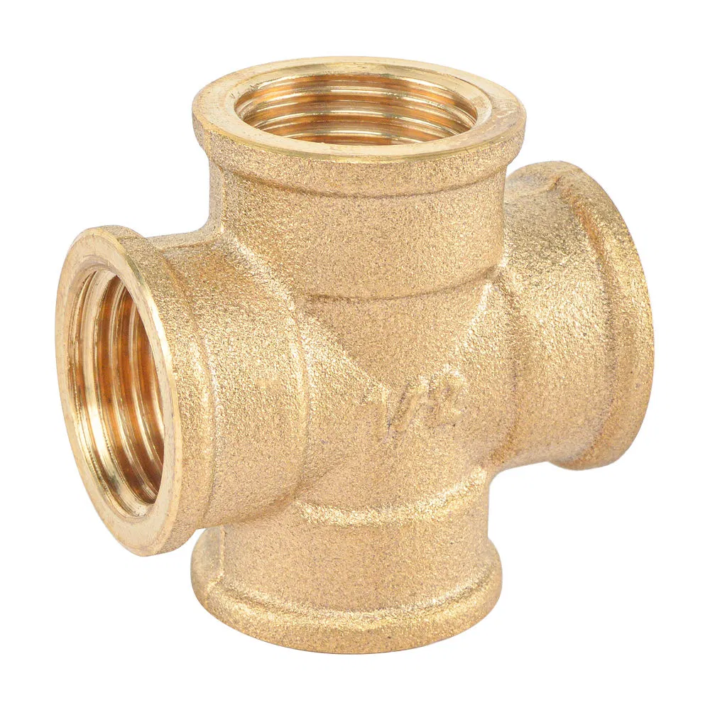 Bsp Thread Cw617n Forged Brass Pn 16 Cross Pipe Fittings