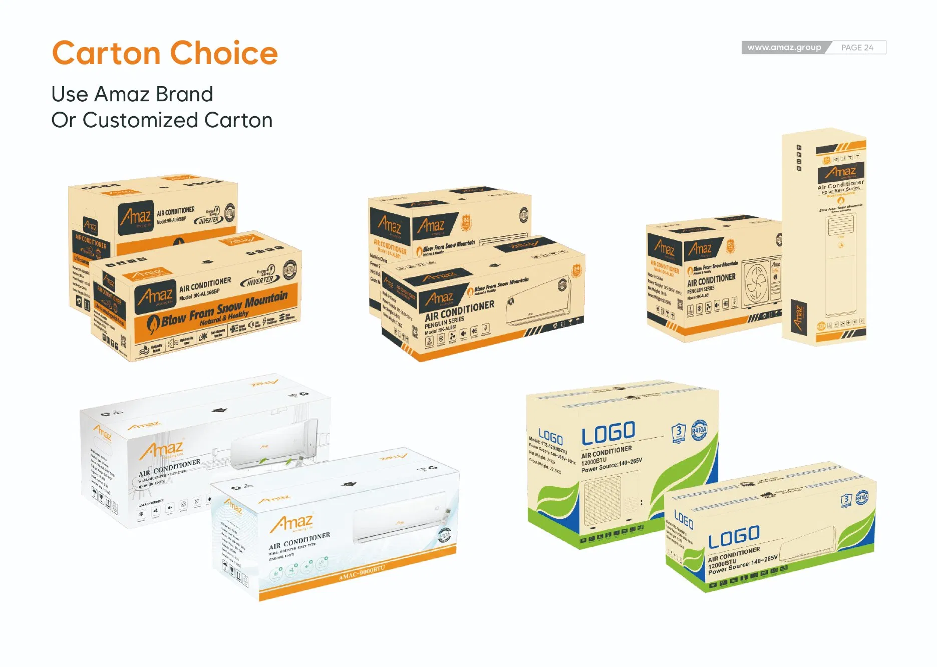 Amaz Good Price 9000 BTU Heat Pupm Split AC Smart Air Conditioner with WiFi