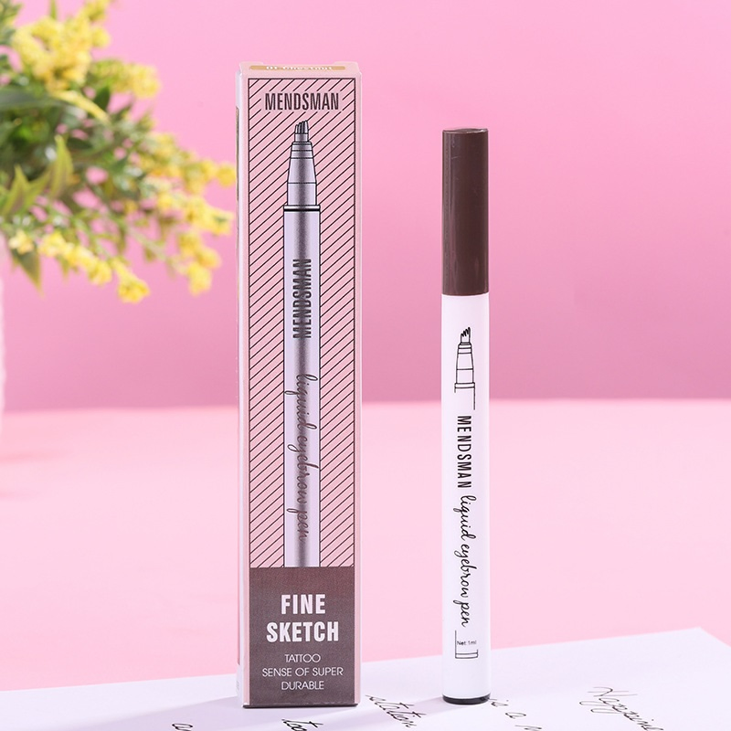 Ep02 Thrush Artifact 4 Fork Eyebrow Pencil Fine Line Waterproof Easy to Color Durable Eyebrow Modification Liquid Fast Hand Cross-Border Explosive Manufacturer