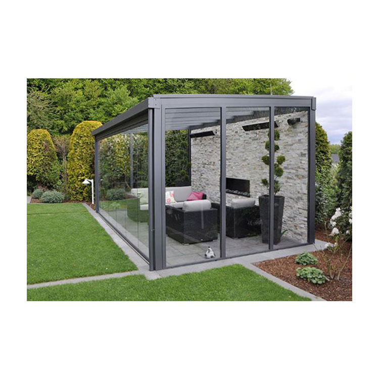 Customized Low-E Glass House 4 Season Solarium Veranda Aluminum Sunroom
