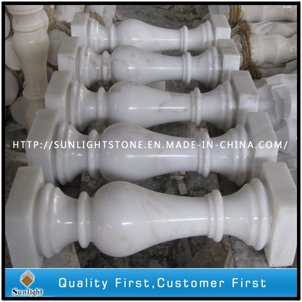 Guangxi White Marble Stone Baluster for Indoor and Outdoor Stair