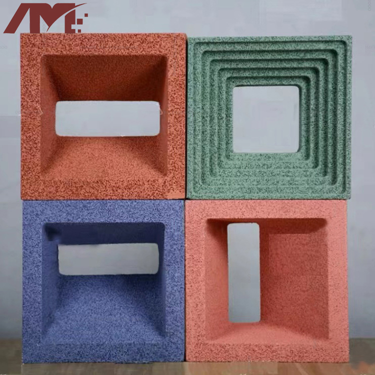 Chinese Decorative Outside Wall Villa Building Material Red Hollow Wall Bricks