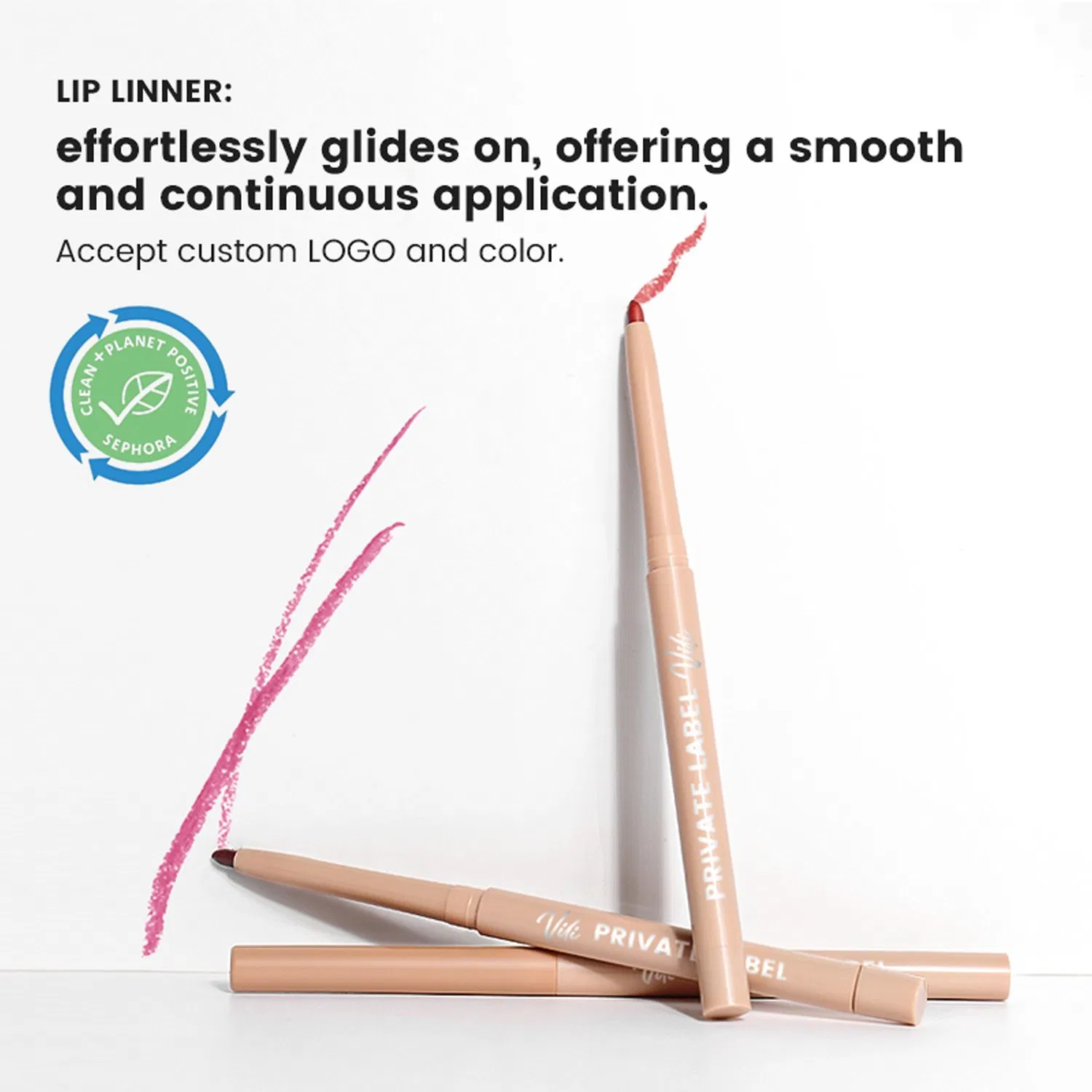 Waterproof Maquillaje Lipliner Supports Choose Color and Custom Logo Lip Liner Pencil