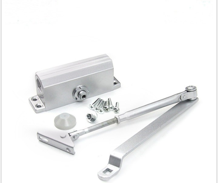 Buffer Hydraulic Door Opener Overhead Transom Door Closer with Spring Adjustable for Heavy Duty Wooden Fireproof Door 20-80kg