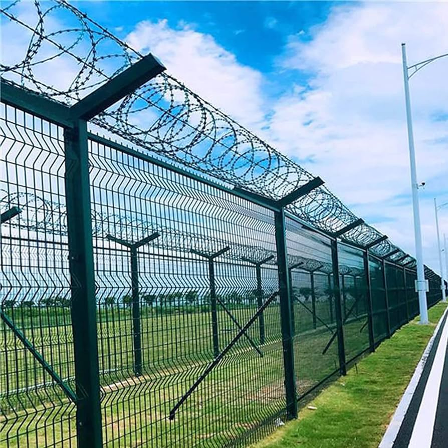 High Security Airport Fence 358 Anti Climb Security Fence for Welded Wire Mesh Fence
