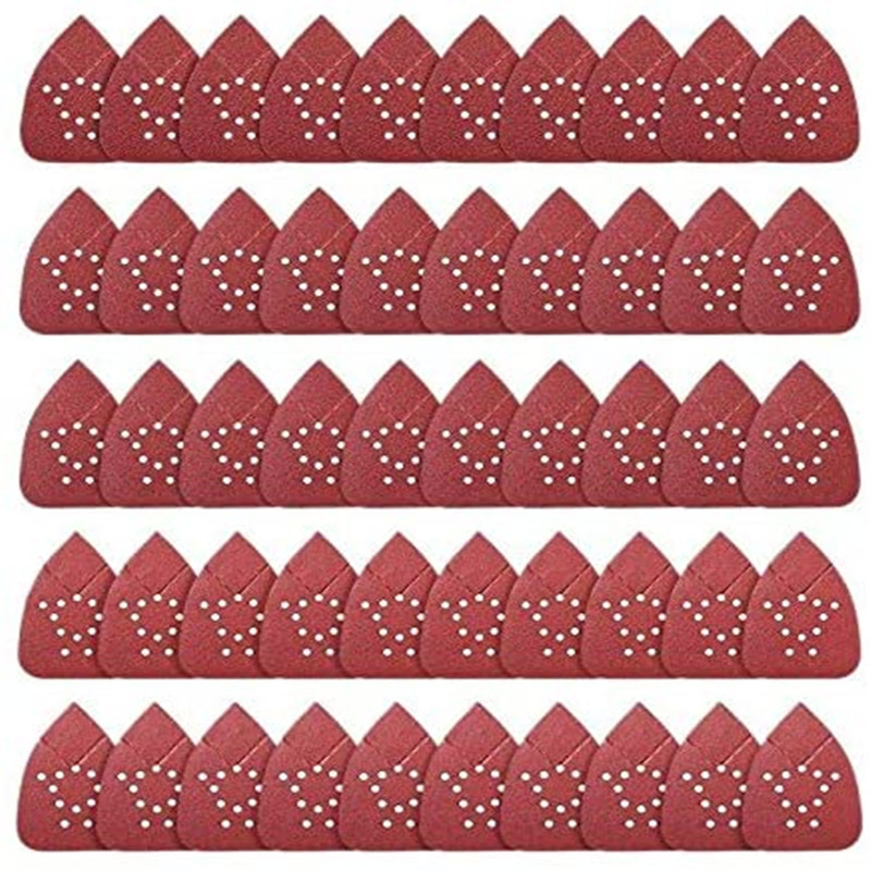 Набор треугольных шлифовальных листов 100 шт, абразив 40-3000