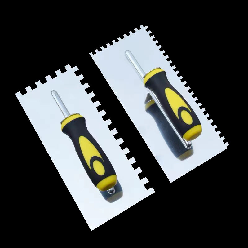 High Quality Stainless Steel Notch Trowel with Soft Handle Modern Design