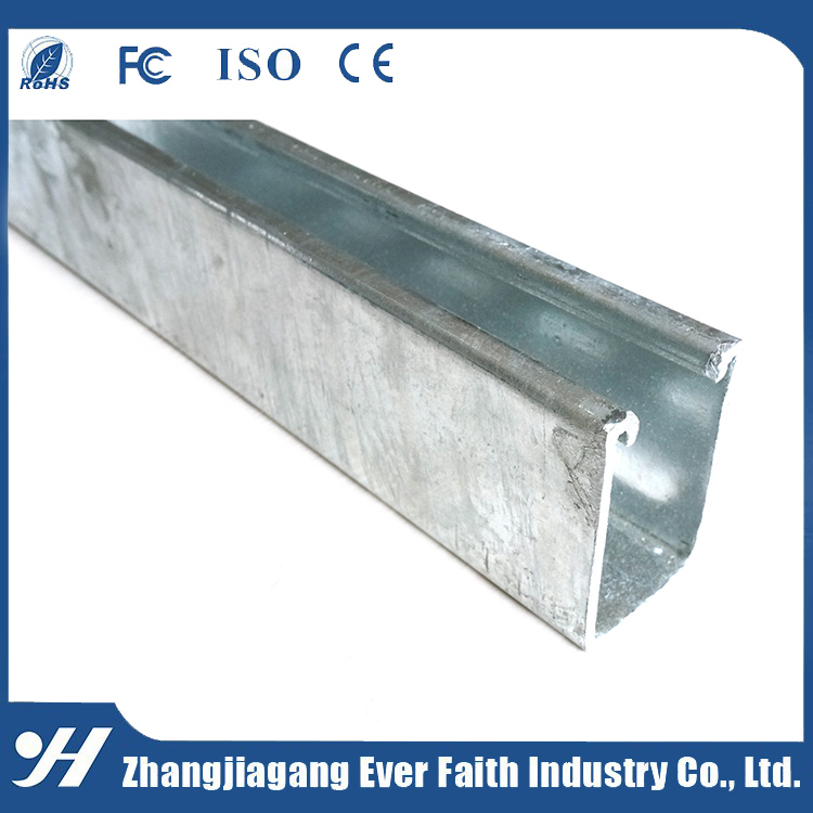 Galvanized C Shape Steel Profile Solid Strut Channel for Cable Support System