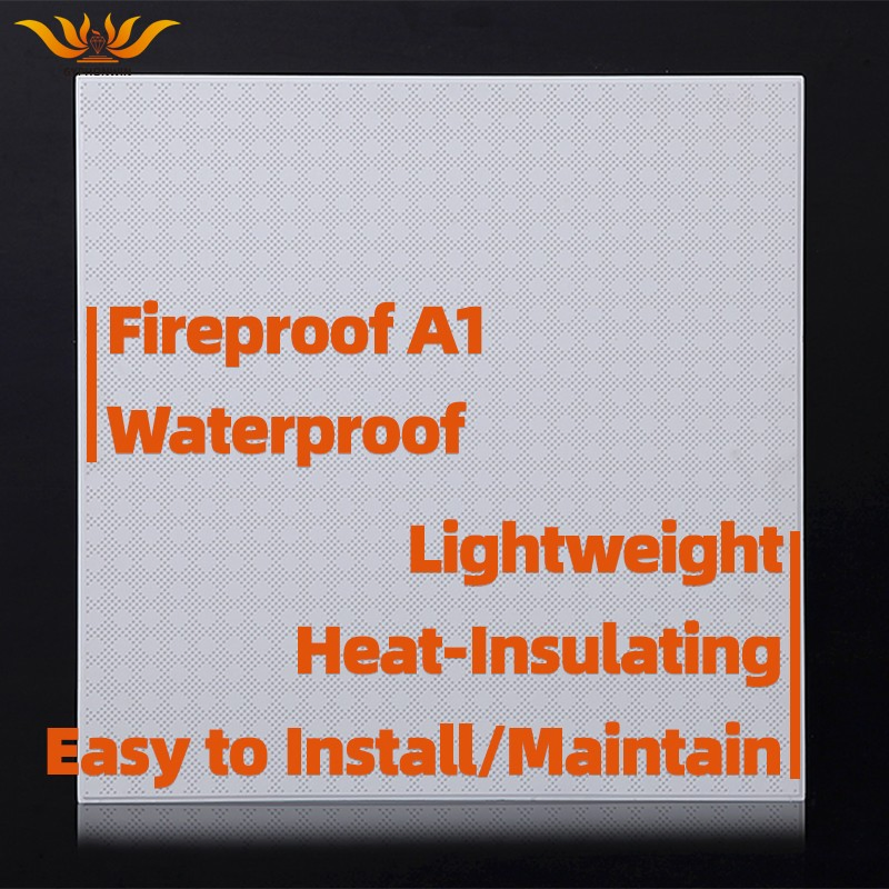 Shopping Mall Ceiling Panels Indoor Decoration Gypsum Ceiling 14mm Thickness