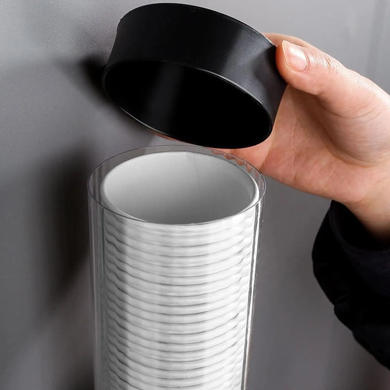 Pull Type Wall Mount Cup Holder, Water Cooler Cup Dispenser Vasos Desechables