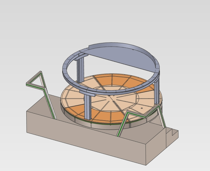 Rigeba Customized Revolving Lifting LED DJ Stage for Night Club