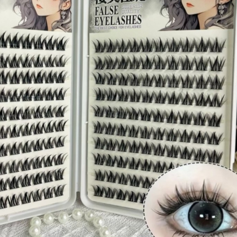 Adorable Rounded, Elongated, Lively, and Voluminous Dog-Eyed False Eyelashes