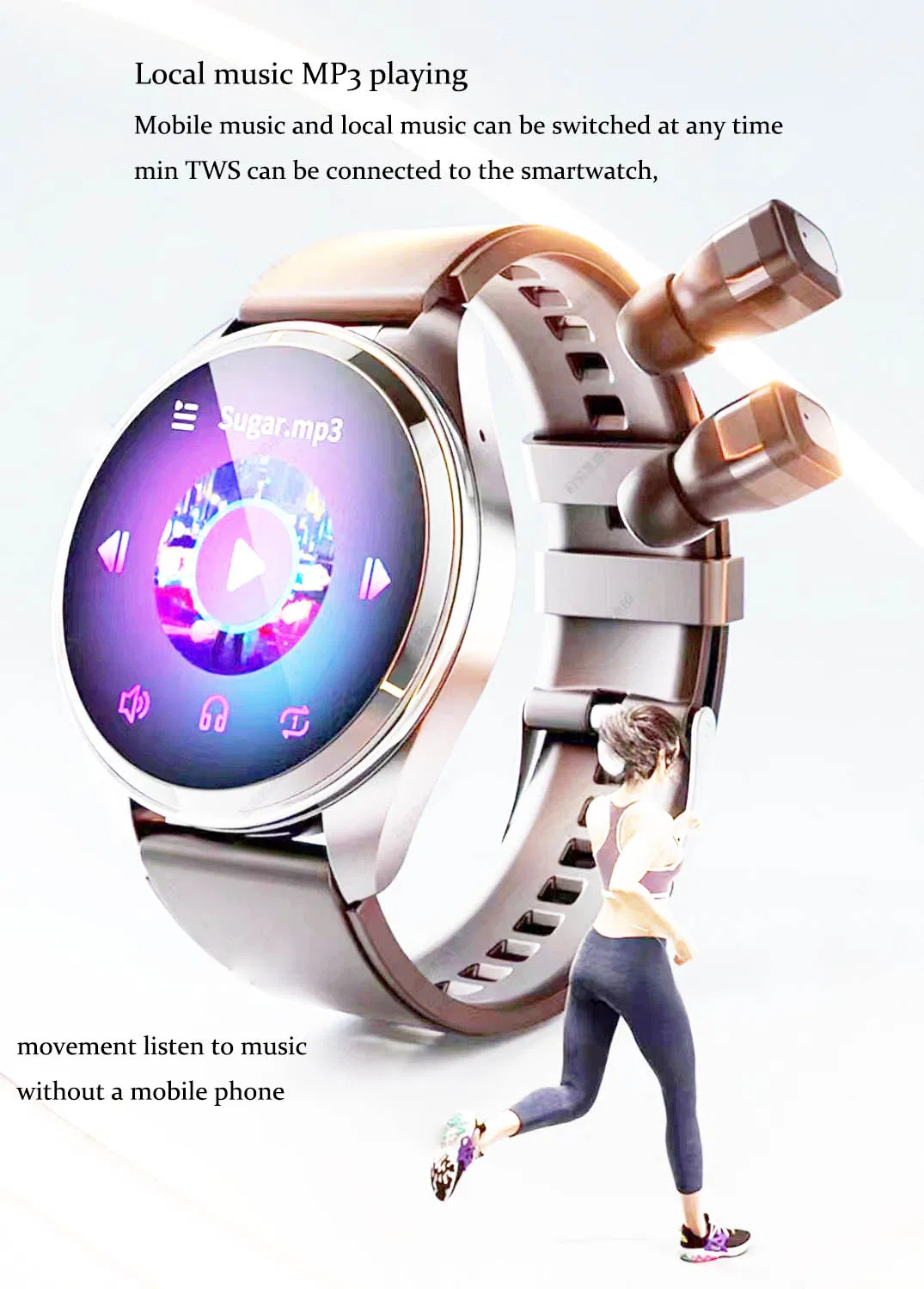 Умные часы Climshell Smart Watch 5-в-1 с TWS
