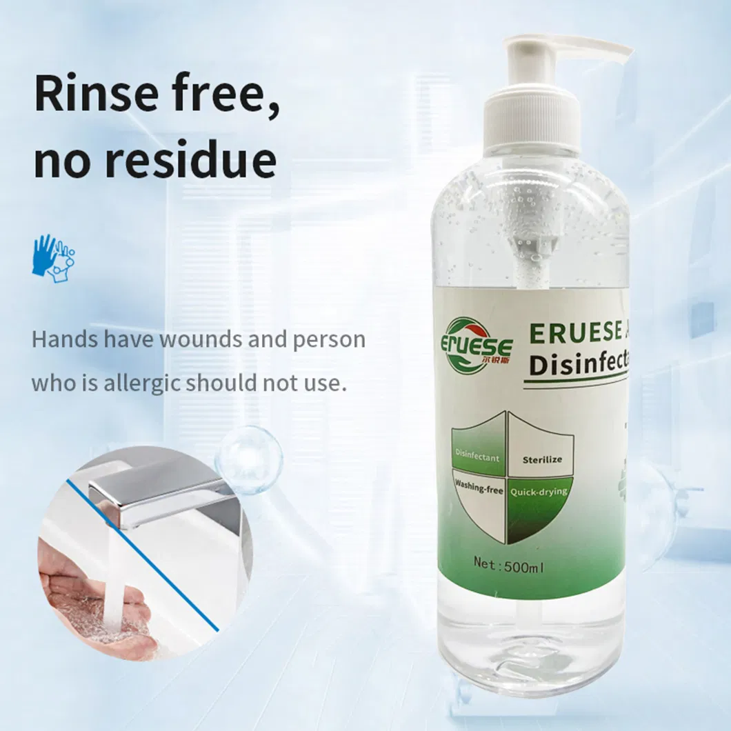 No Rinse Instant Disinfect Effective Sterilization 75% Alcohol Hand Sanitizer Gel