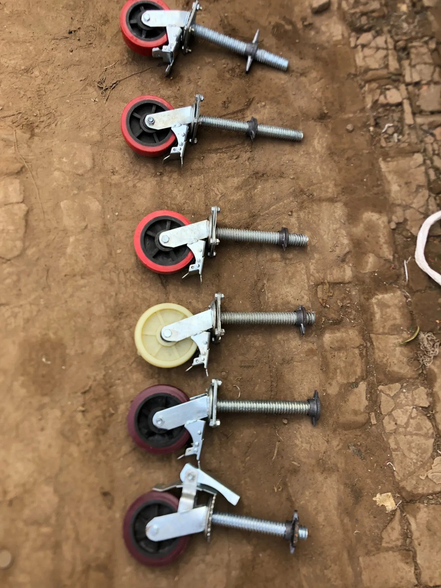 Heavy Duty Steel Caster Wheels for Mobile Scaffolding Construction Sale