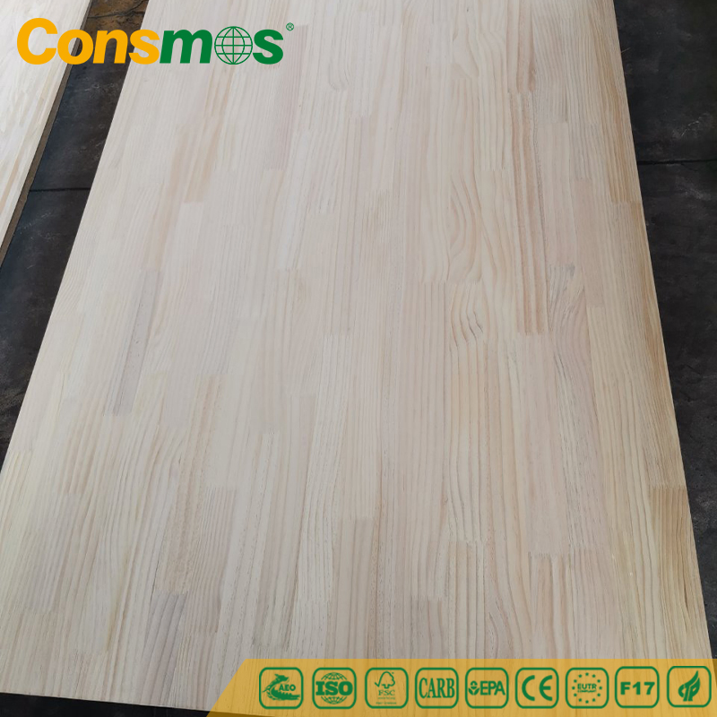 Consmos Waterproof 18mm Solid Wood Boards Laminated Finger Jointed Board for Furniture