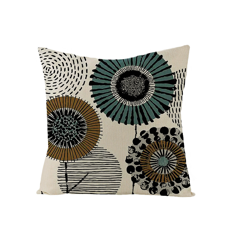Hot Sale Digital Printed Polyester Fabric Throw Pillow Cushion Cover