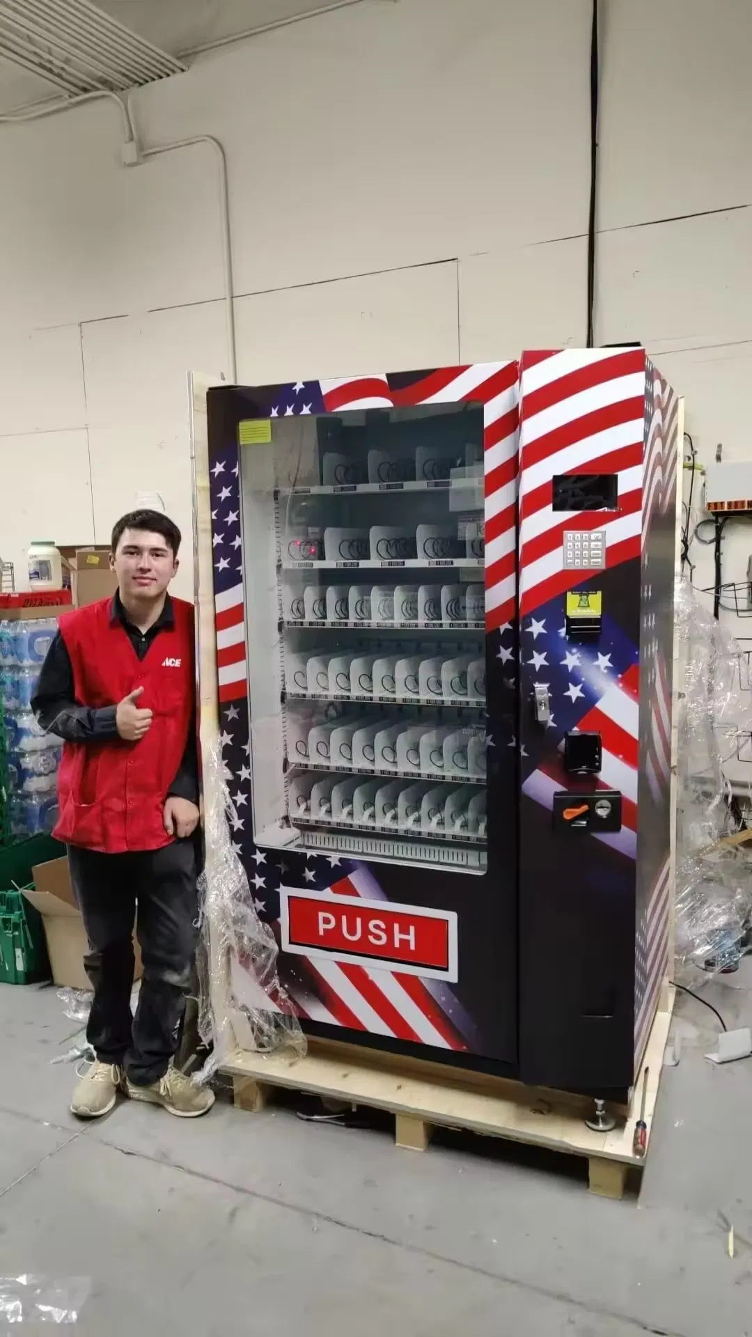 Focusvend Indoor Combo Vending Machine for Government Operation