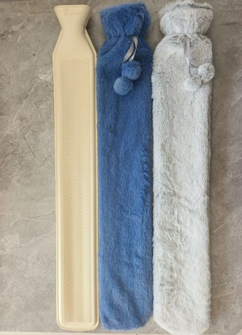 2L Large Reusable Leak Proof Hot-Water Bag Hot Compress Rubber Hot Water Bag for Neck Shoulders Dysmenorrhea Pain Relief