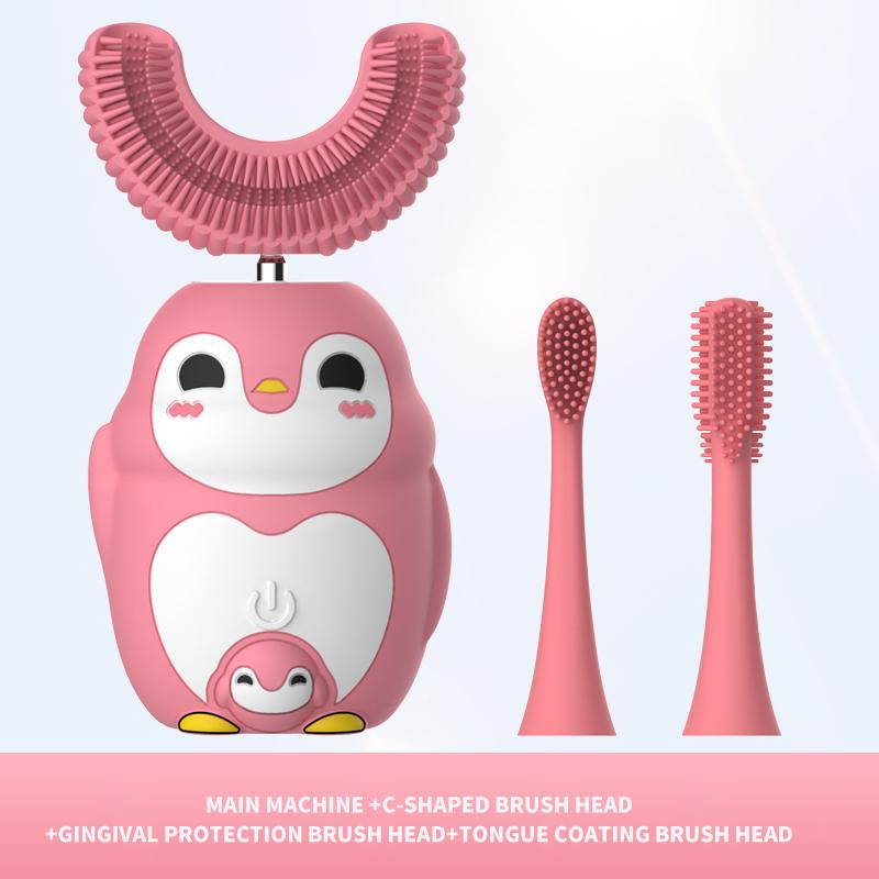 Cartoon Little Elephant Toothbrush Promotion U Shaped Electric Toothbrush for Children
