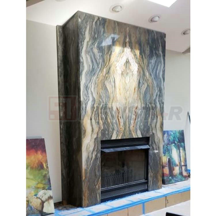 Grey Marble Slab Blue Quartz Slab Marble Fireplaces Price