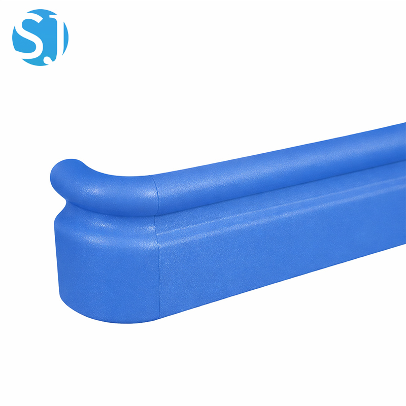 Hospital Medical PVC Wall Protection Handrail Aluminum Reinforced Safety Rail for Hospitals Anti-Bump and Hygienic Corridor Guard