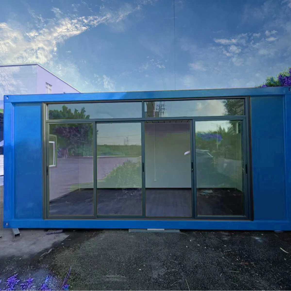 Innovative Prefab Steel Office Building with H-Beam and Sandwich Panels