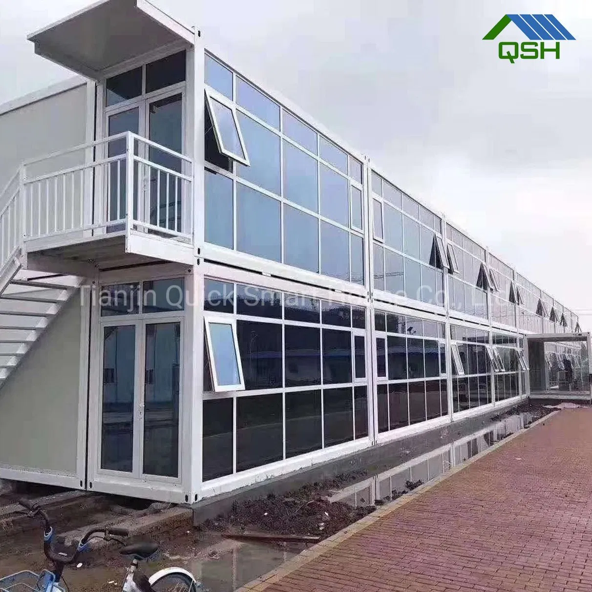 Buy Garage Design Fiberglass Houses/2 Floor Duplex Prefab House for South Africa/Canada/Namibia