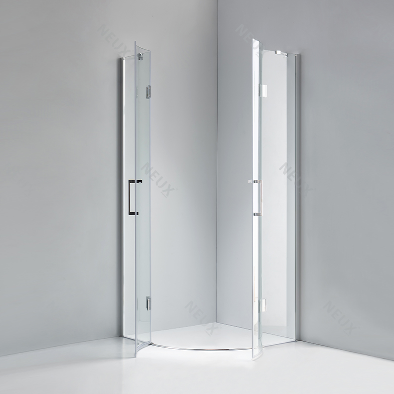Modern Aluminum Frame Hinge Glass Door Corner Glass Shower Room