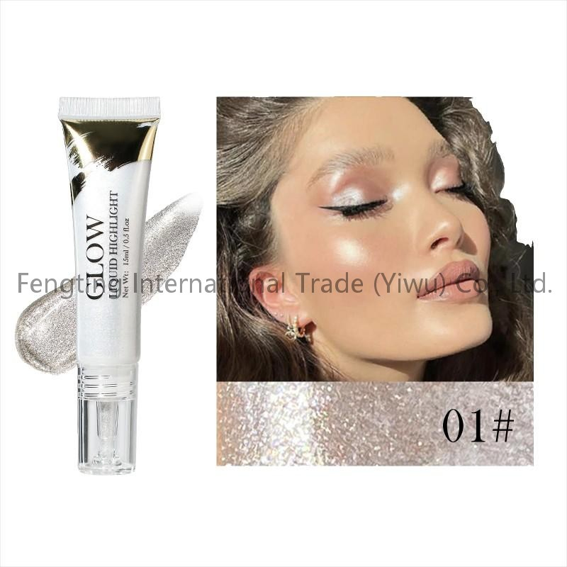 Wholesale Liquid Highlighter Metallic Shimmer Eyeshadow Face Body Bronzer Full-Bodied Multi-Functional Glow Highlighter