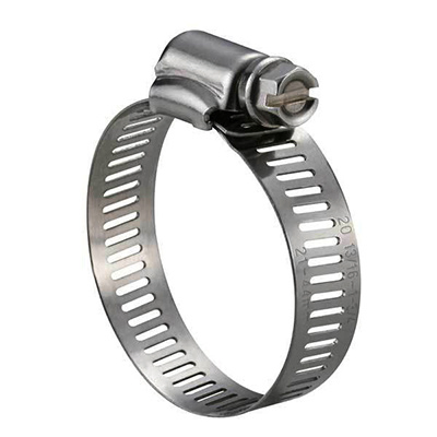 Band Width 8mm 12.7mm American Carbon Steel Worm Gear Hose Clamp