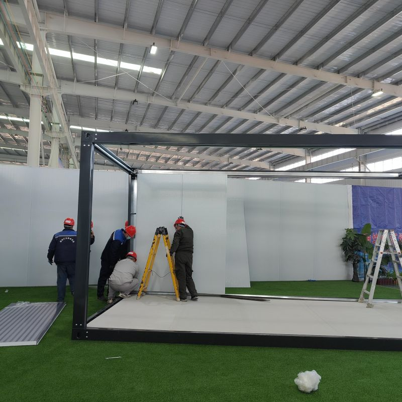 Frame Structure Prefabricated Staff Dormitory Tiny Storehouse Prefab Apartment Modular Residential Green Foldable Mobile Folding Portable House Frame