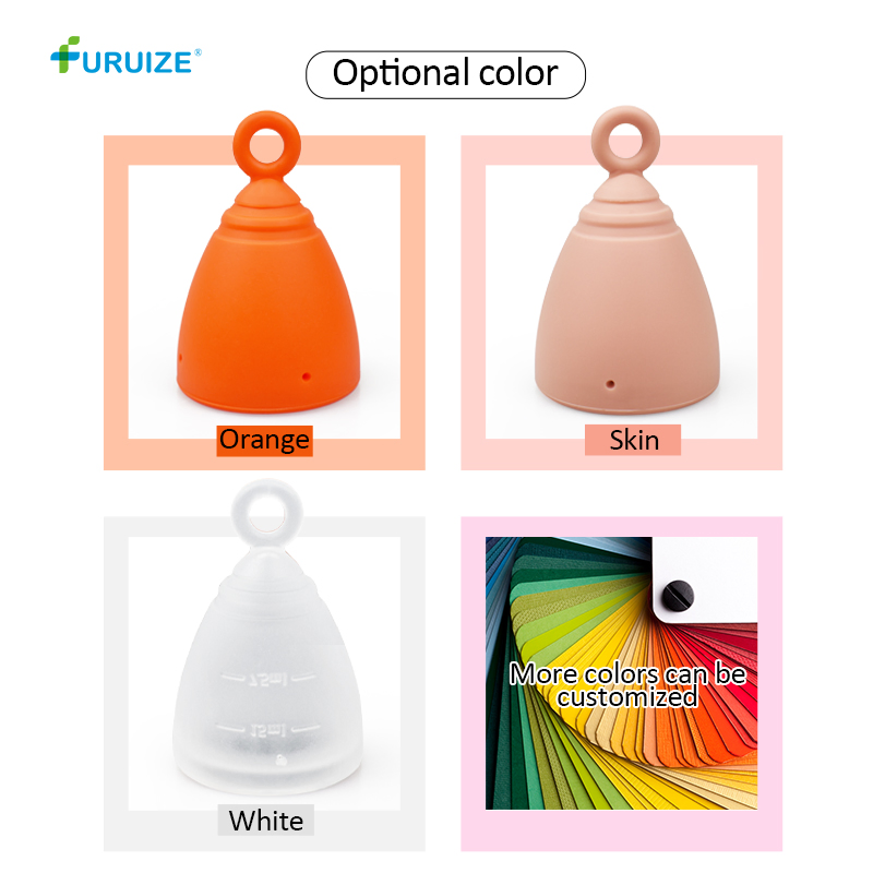 New Arrival ISO 13485 Furuize Silicone Menstrual Cups Women Copa Menstrual Cup