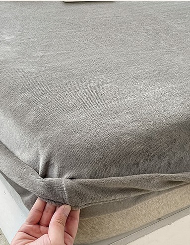 Warm Fleece Custom Soft Breathable Bedding High Quality Velvet Fitted Sheet