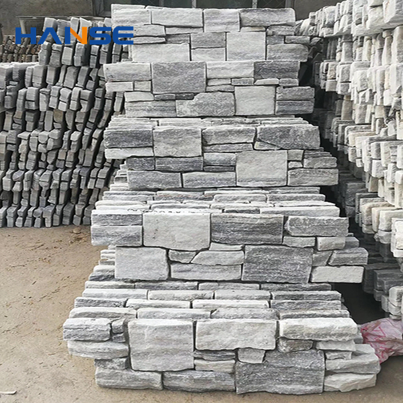 Australia Hot Natural White Sandstone Split Surface Outdoor Slate Loose Stone