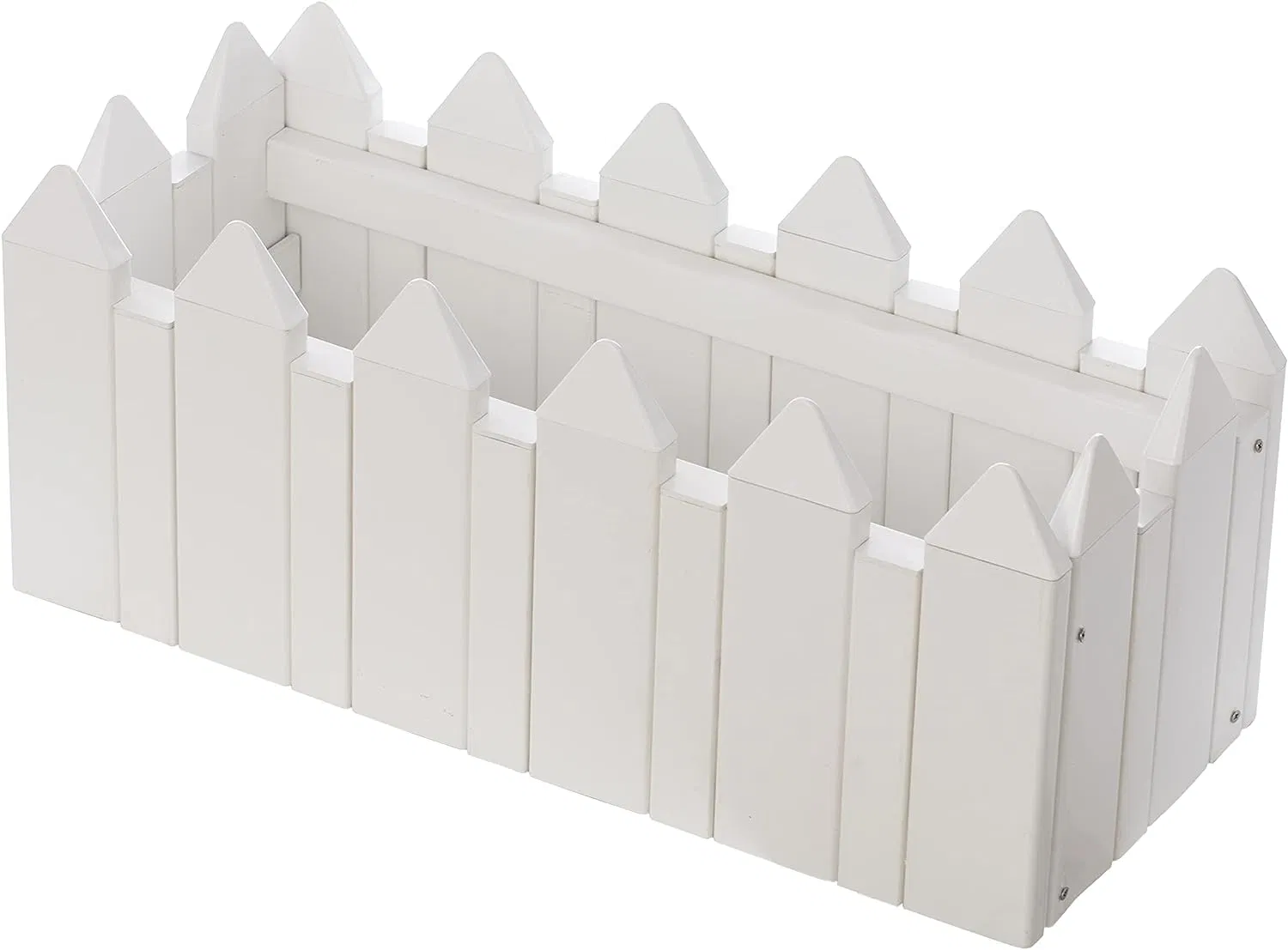 Easy to Assemble PVC White Rectangle Planting Vegetables Flower Rectangular Plastic Raised Garden Bed Elevated Planter Box Kit