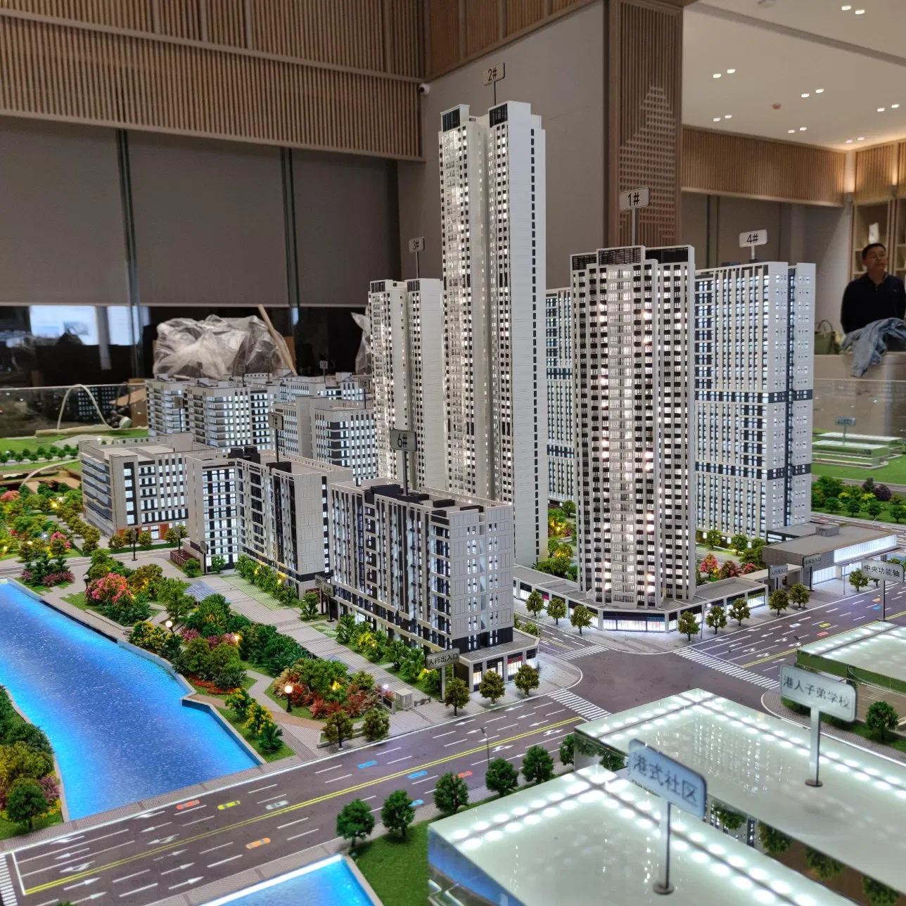 3D High-End Commercial Center Public Area and Art Design Proportion Model