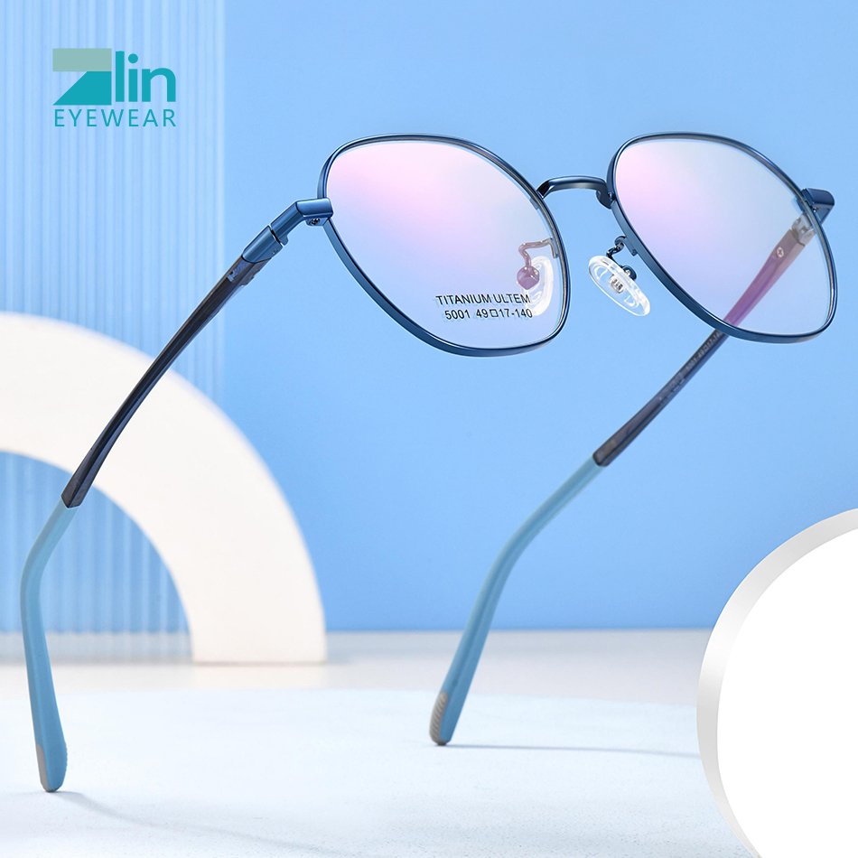 Plastic Steel Retro Frame Square Metal Eyeglass Frame Glasses Frames Ultem Optical